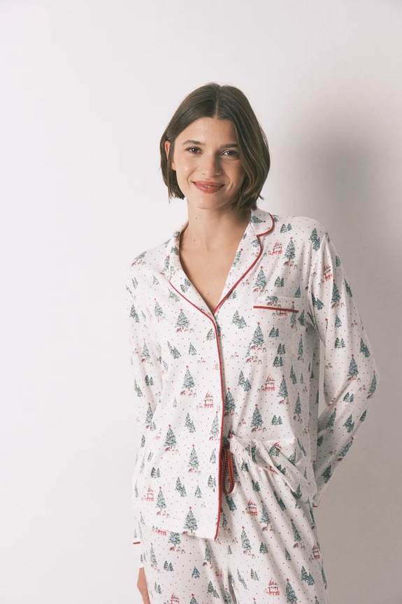 Odzież women'secret komplet piżamowy 3792073 beżowy