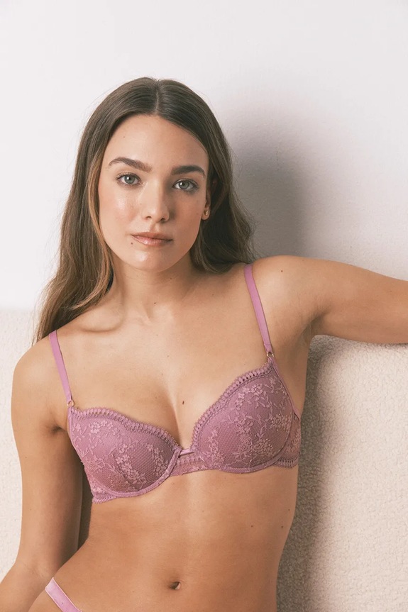 Σουτιέν women'secret δαντέλα ροζ 4022574.576.577