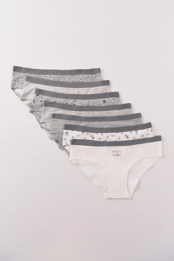 women'secret figi SNOOPY 7-pack 4932680 szary SS26