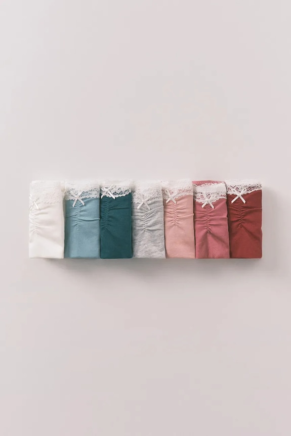 Σλιπ women'secret 7-pack πλεκτό ύφασμα λευκό 4932681