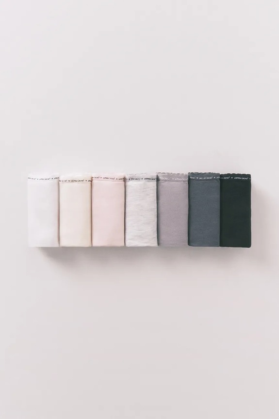 women'secret mutande pacco da 7 slip classici bianco 4932688