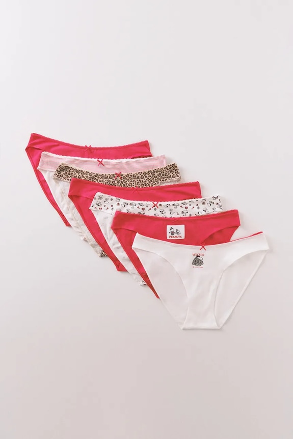 women'secret figi SNOOPY 7-pack 4932690 bordowy SS26