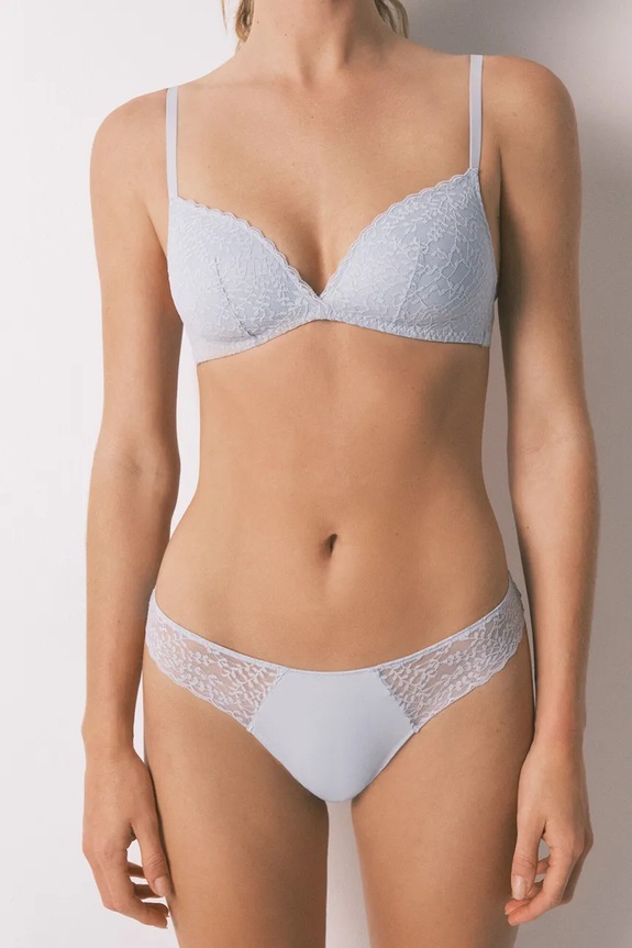 Σλιπ women'secret πλεκτό ύφασμα μπλε 4982655