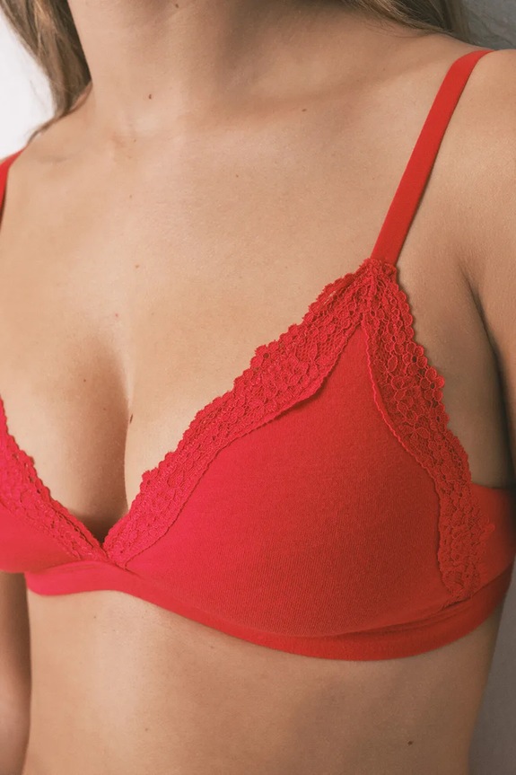 Bavlnená podprsenka women'secret 5052322 červená