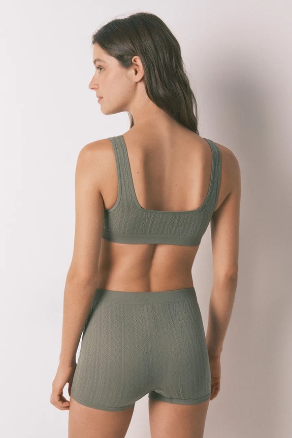 Ρούχα Μποξεράκια women'secret 5122030 πράσινο