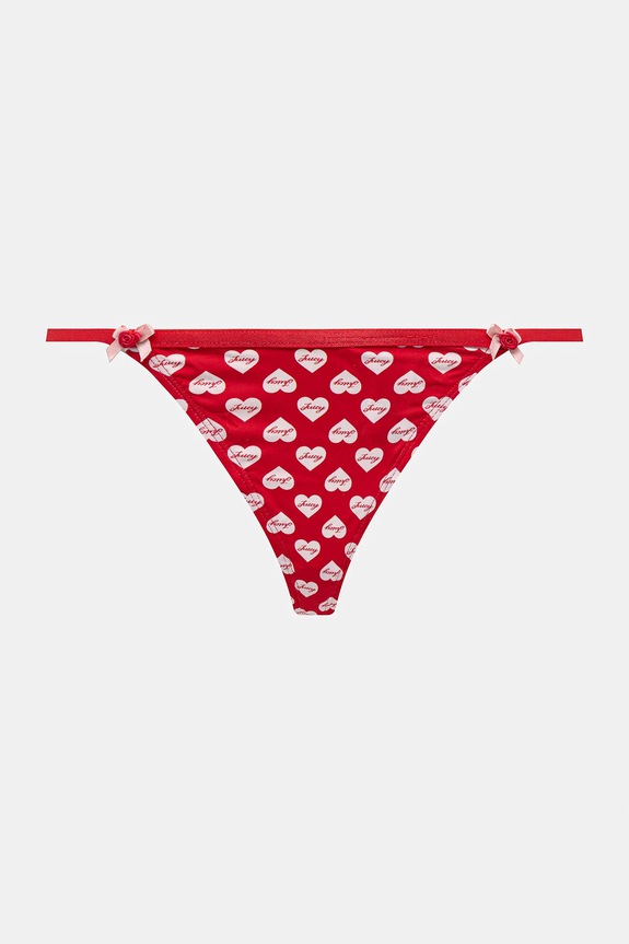 Tangá Juicy Couture Be My Juicy Valentine 3-pak JCTTH126953 červená SS26