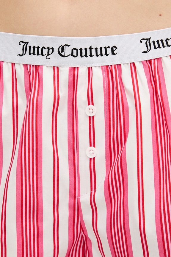 Juicy Couture pantaloni scurți de pijama din bumbac roz JCYBX126855