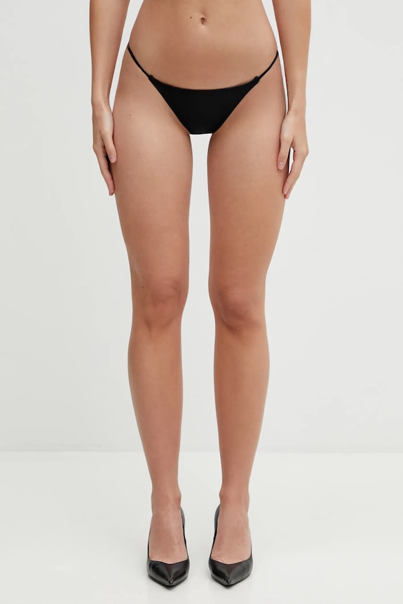 Coperni slip da bikini Crystal Logo fondi nero COPSW03F5021B