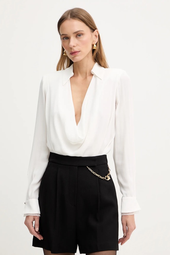 Κορμάκι Elisabetta Franchi μακρύ μπεζ CB00261E2