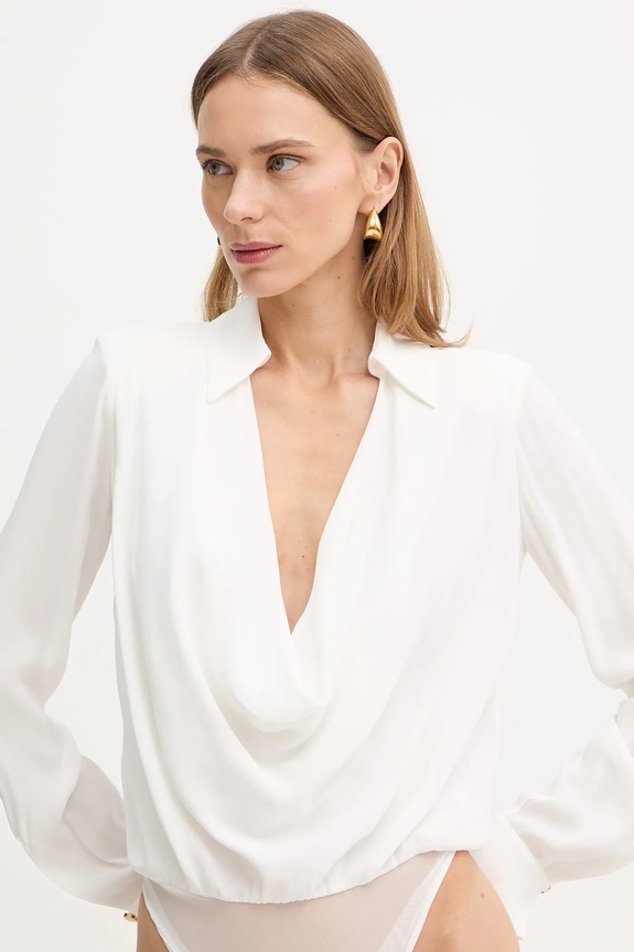 Κορμάκι Elisabetta Franchi μπεζ CB00261E2
