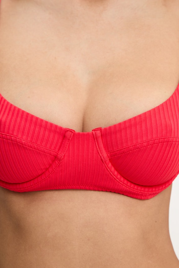 Melissa Odabash sutien de baie MO.NOTOTOP rosu