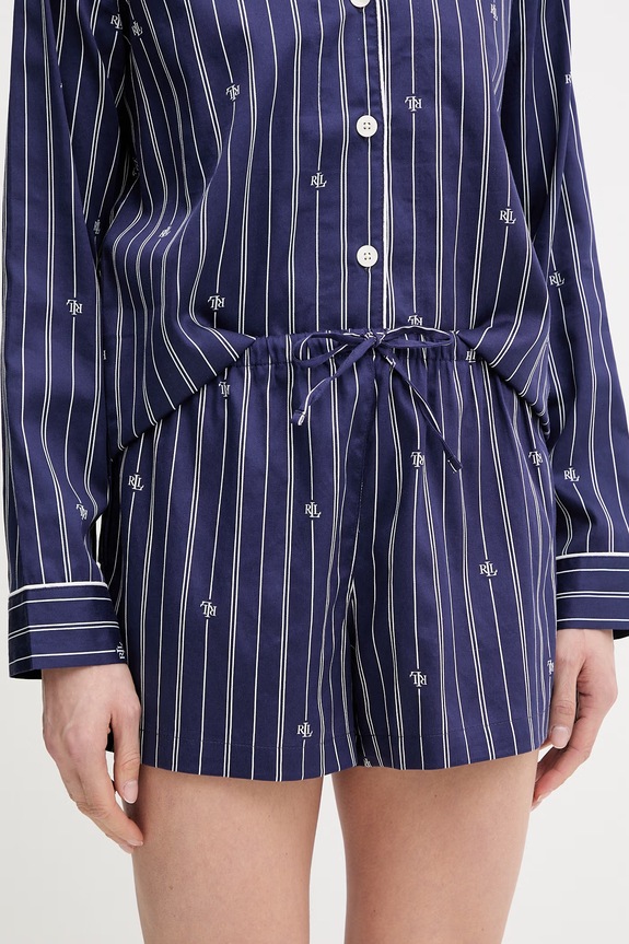 Lauren Ralph Lauren Pijama din două piese pentru femei, din bumbac ILN12490 bleumarin SS26