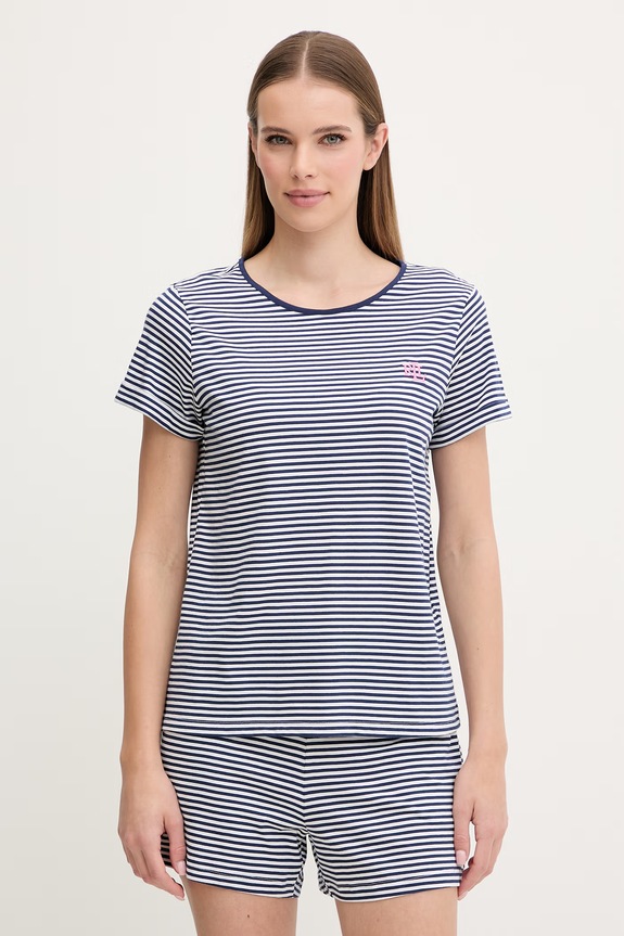 Lauren Ralph Lauren piżama dzianina granatowy ILN12503