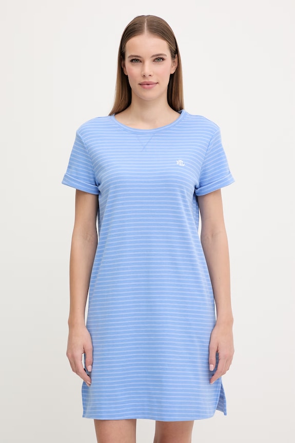 Noční košilka Lauren Ralph Lauren vrchní modrá ILN22492