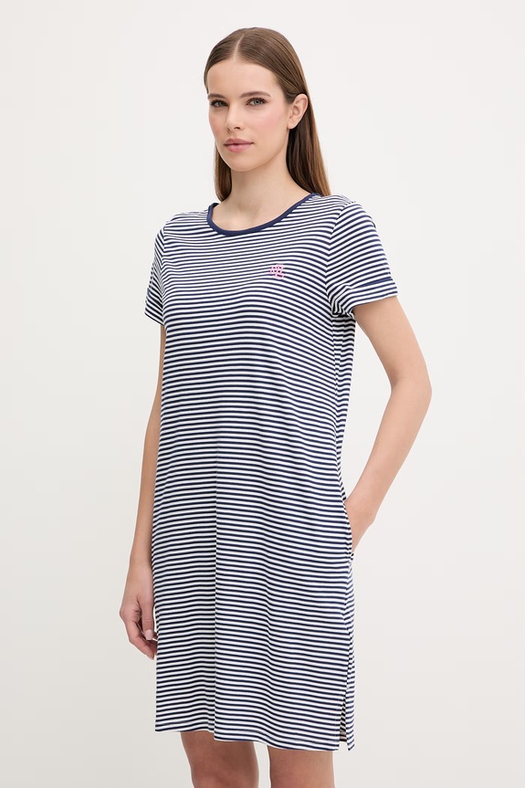 Lauren Ralph Lauren camicia da notte top blu navy ILN22503