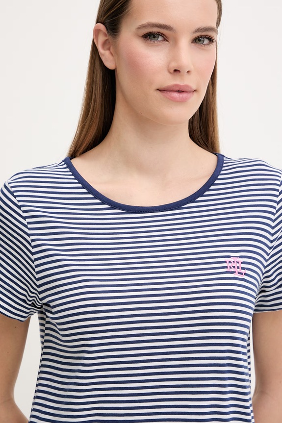 Abbigliamento Lauren Ralph Lauren camicia da notte ILN22503 blu navy