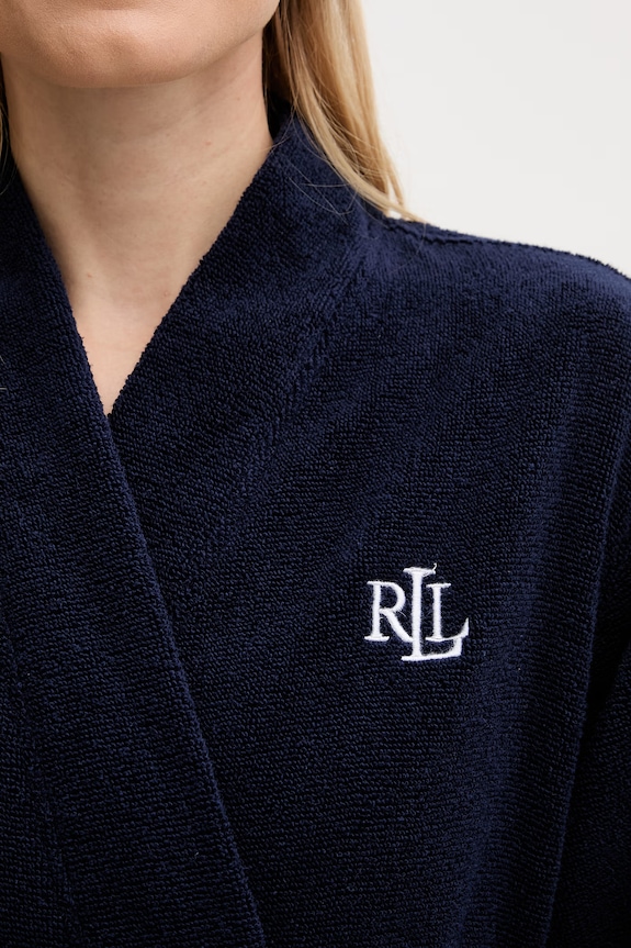 Lauren Ralph Lauren frotirni kućni ogrtač za žene od pamuka mornarsko plava ILN42505