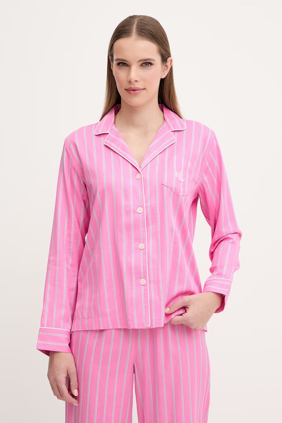 Oblečenie Lauren Ralph Lauren dvojdielne pyžamo dámske ILN92489 ružová