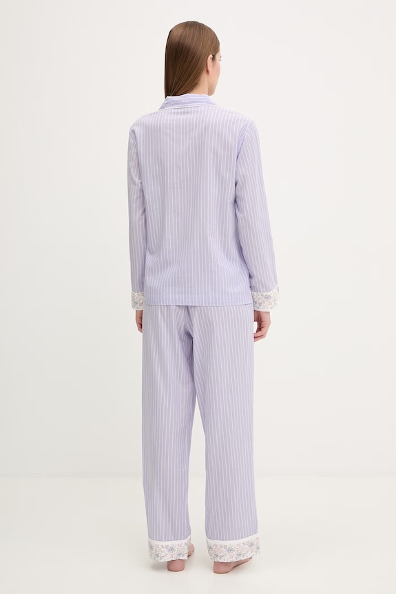 Lauren Ralph Lauren piżama dwuczęściowa damska fioletowy ILN92497