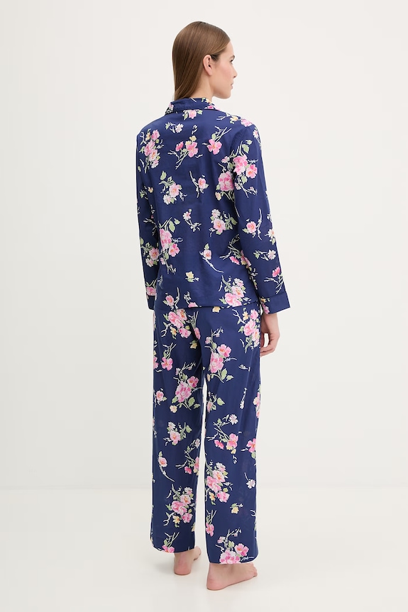 Pyžamo Lauren Ralph Lauren ILN92499 námořnická modř SS26