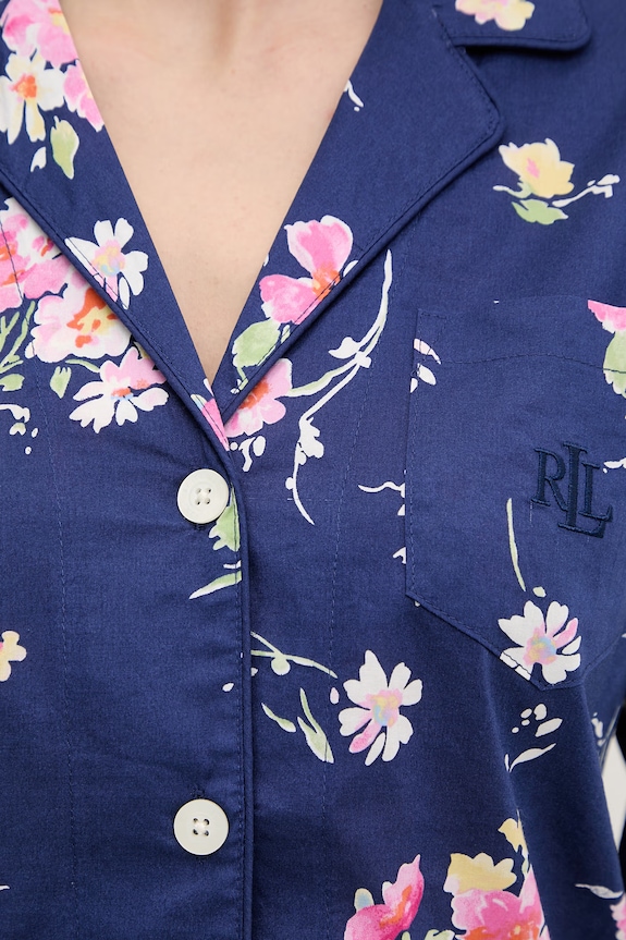 Pyžamo Lauren Ralph Lauren ILN92499 námořnická modř