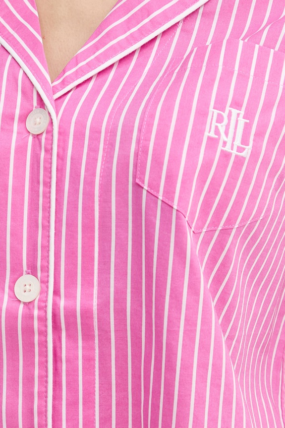 Lauren Ralph Lauren dvojdielne pyžamo dámske s bavlnou ILN12506 ružová