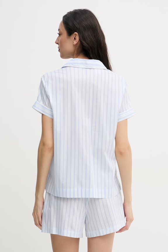 Lauren Ralph Lauren dvojdielne pyžamo dámske s viskózou ILN12512 modrá SS26
