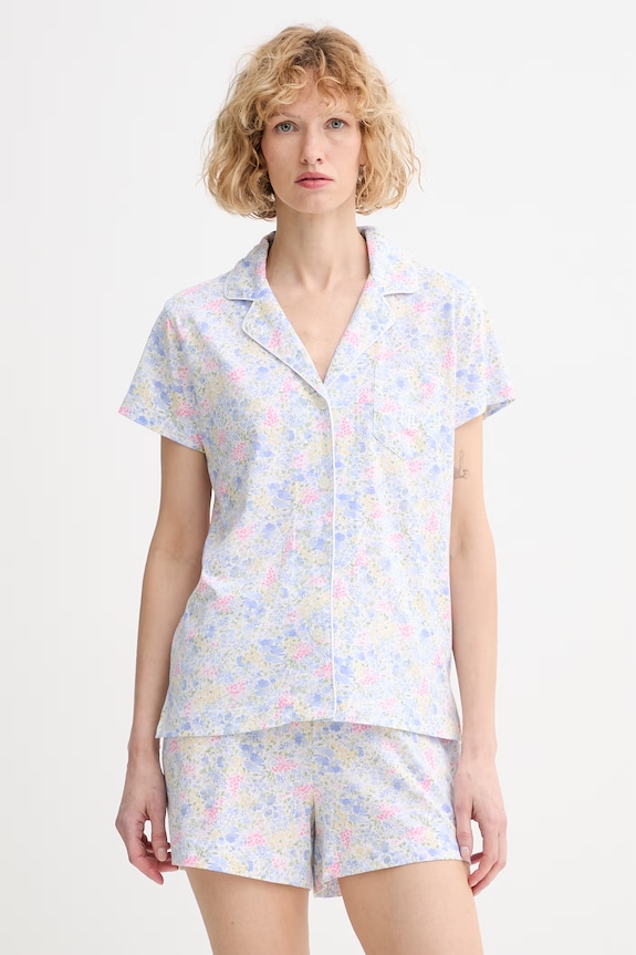 Lauren Ralph Lauren dvojdielne pyžamo dámske s viskózou fialová ILN12515