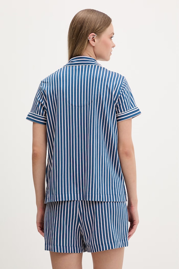 Lauren Ralph Lauren dvojdielne pyžamo dámske z viskózou tmavomodrá ILN12519