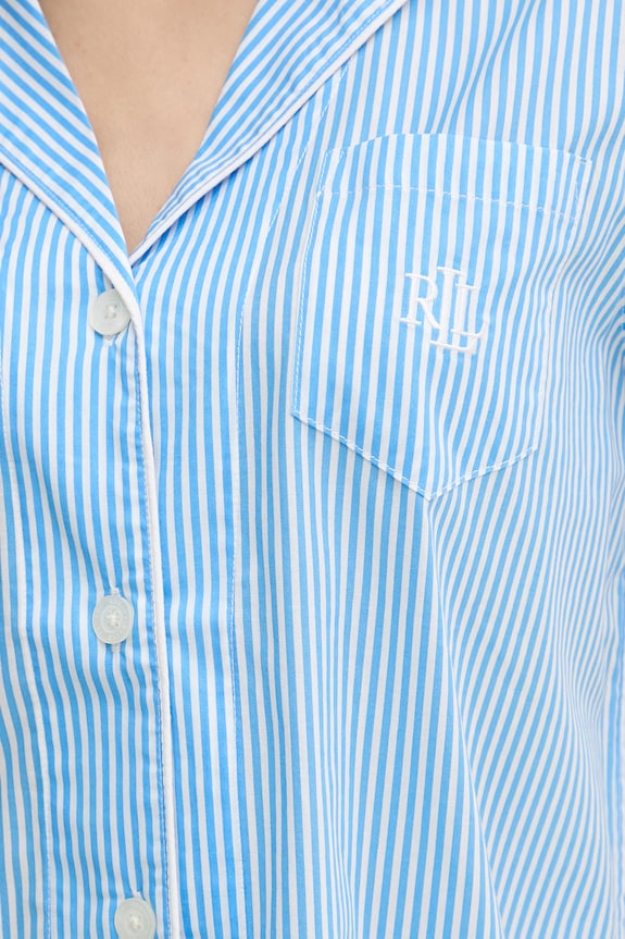 Lauren Ralph Lauren pijama din două piese pentru femei, cu bumbac ILN72506 albastru