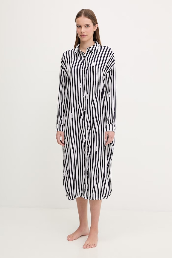 Dkny koszula nocna tkanina granatowy YI00099