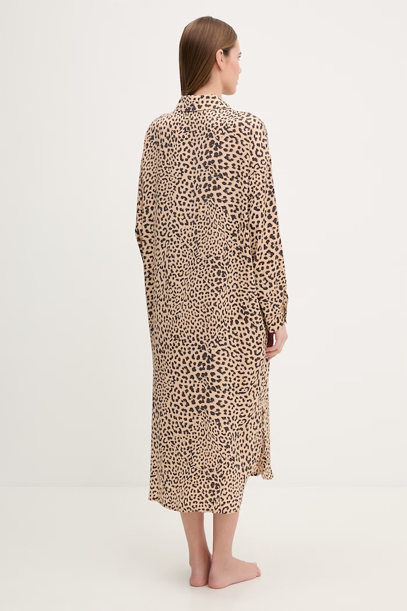 Dkny koszula nocna YI00099 beżowy SS26