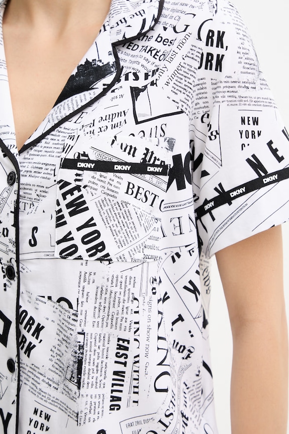 DKNY piżama dwuczęściowa damska YI50095 biały