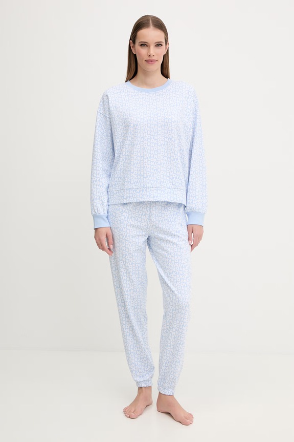 Dkny piżama dzianina niebieski YI80094