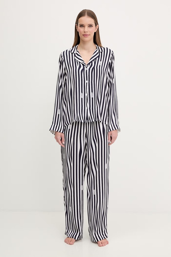 Dkny piżama tkanina granatowy YI90099