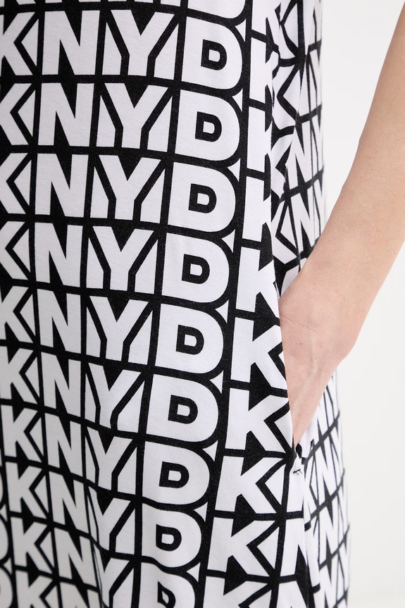 DKNY nočná košieľka dámska s viskózou čierna YI30107