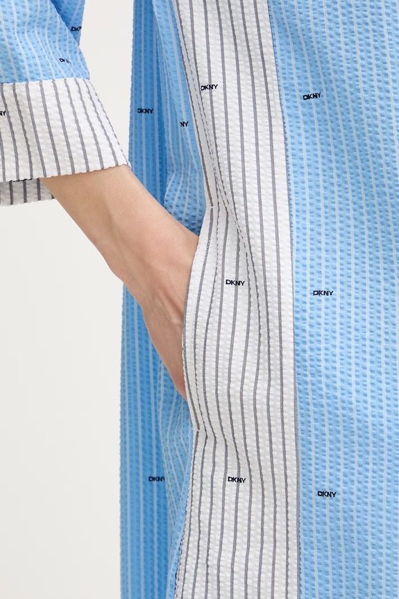 DKNY nočná košieľka dámska s viskózou modrá YI30110