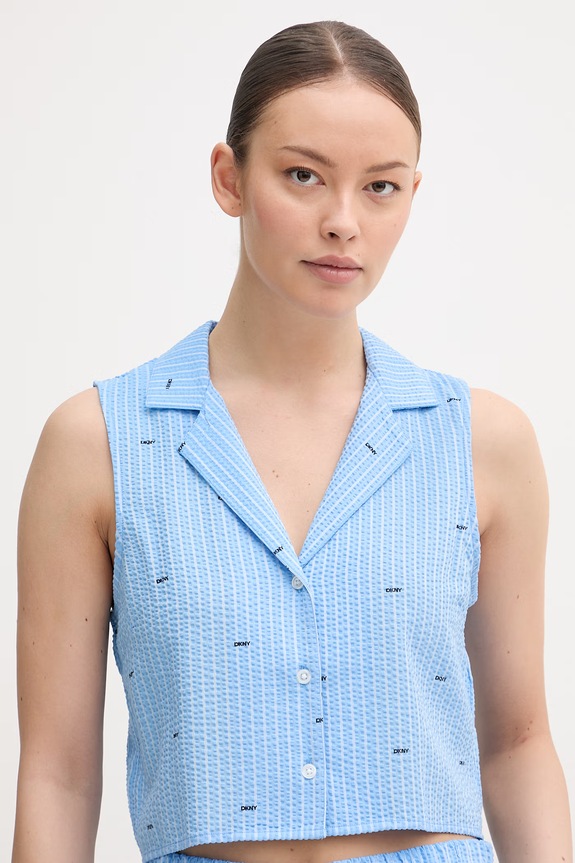 DKNY pyžamo dámske s viskózou YI50110 modrá SS26