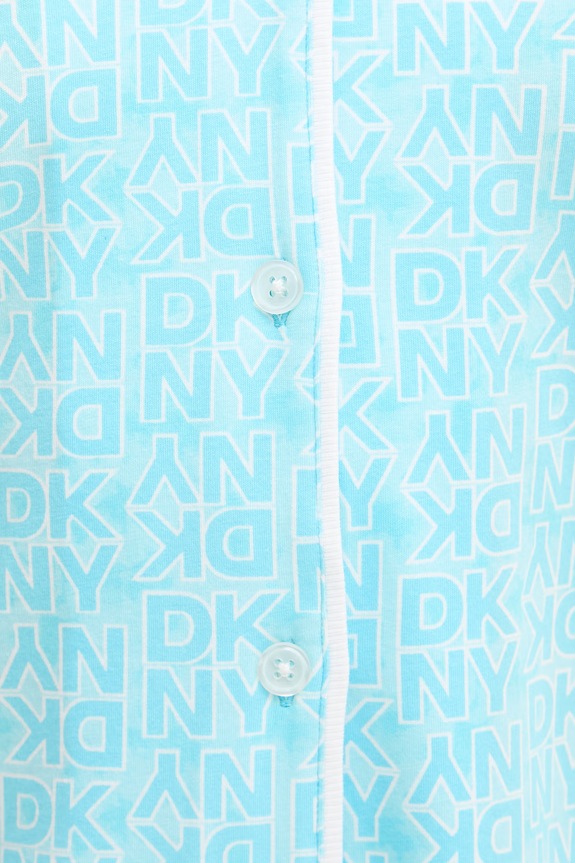DKNY dvojdielne pyžamo dámske s viskózou YI50112 modrá