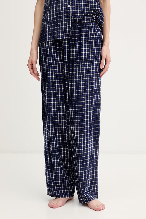 DKNY dvojdielne pyžamo dámske s viskózou tmavomodrá YI90110