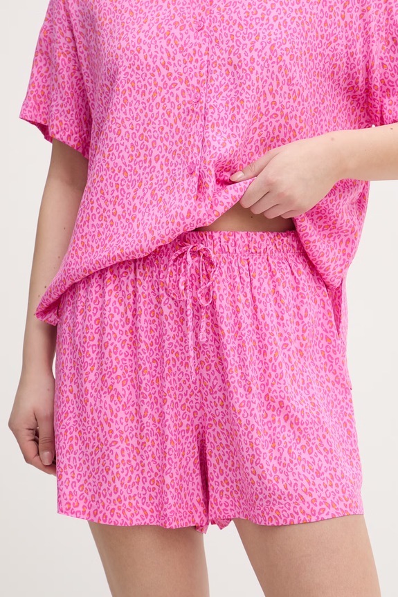 DKNY dvojdielne pyžamo dámske z viskózy YI90113 ružová SS26