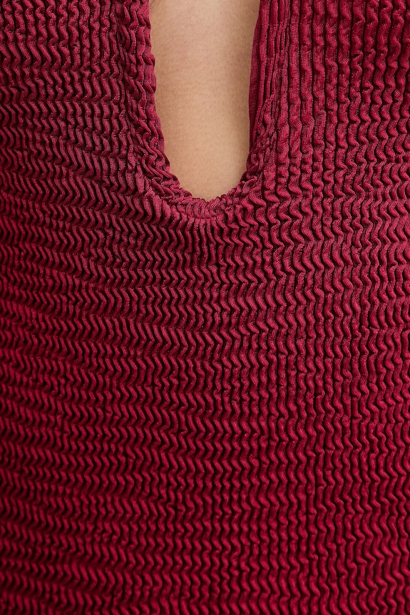 PARAMIDONNA costum de baie dintr-o bucată burgundia CR26MB