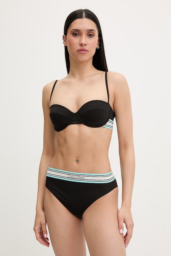 Calvin Klein plavkové nohavičky dámske LV00Q61103 čierna SS26