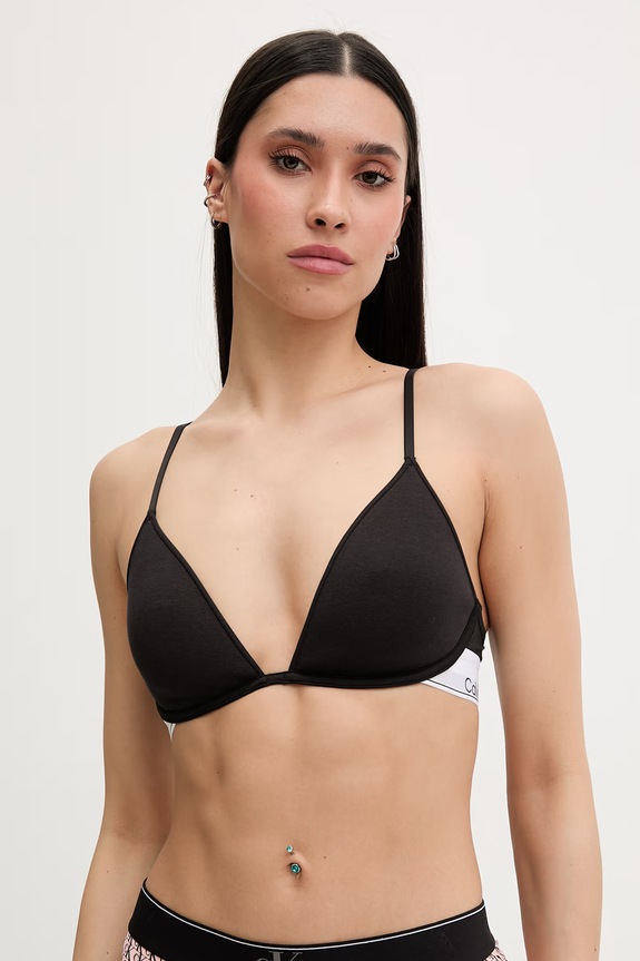 Calvin Klein Underwear sutien plunge negru LV00QF8665