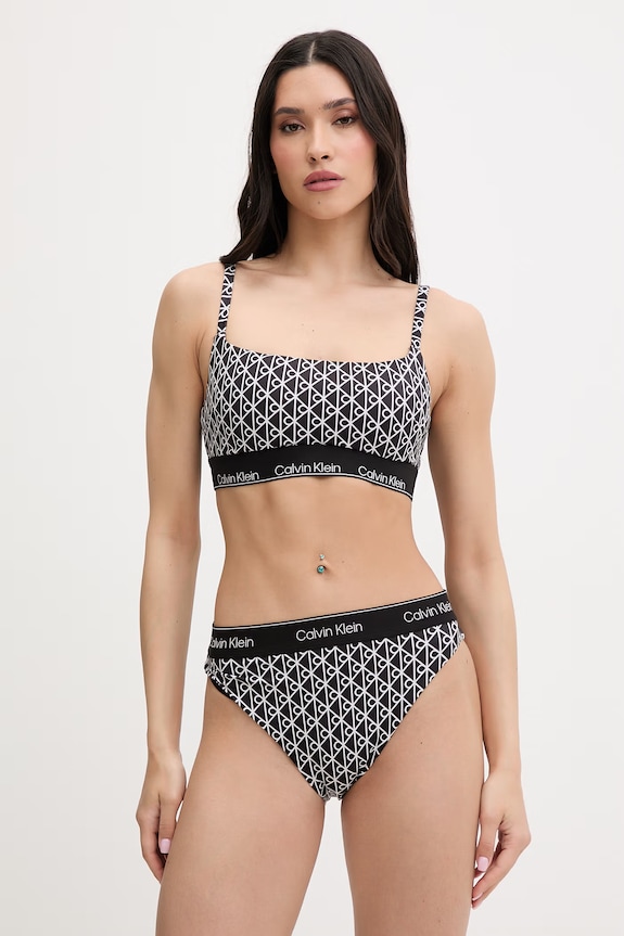 Calvin Klein chiloți brazilieni de baie pentru femei LV00Q61131 negru SS26