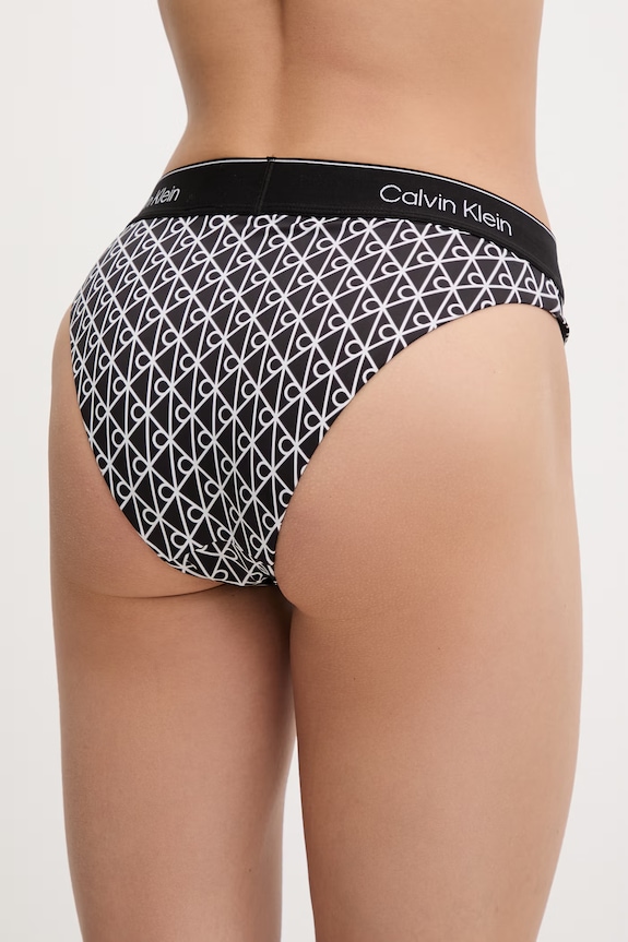 Îmbrăcăminte Calvin Klein chiloți brazilieni de baie pentru femei LV00Q61131 negru