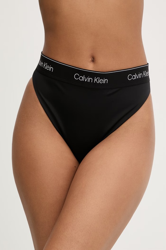 Calvin Klein slip da bagno brasiliano da donna nero LV00Q61131