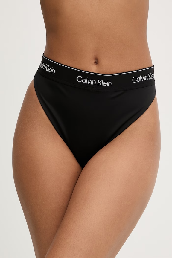 Calvin Klein slip da bagno brasiliano da donna nero LV00Q61131