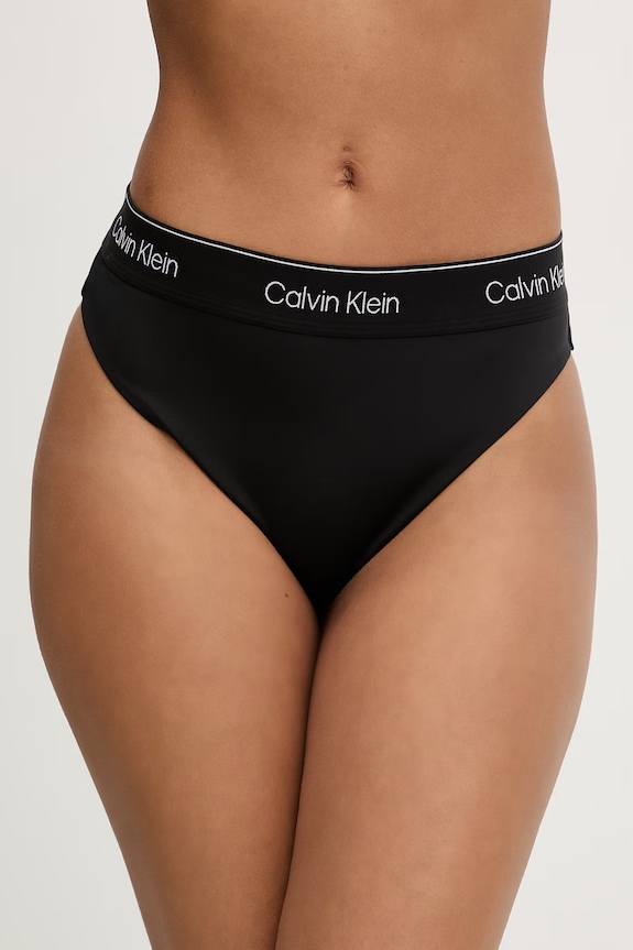 Calvin Klein Mutandine da spiaggia da donna nero LV00Q61132