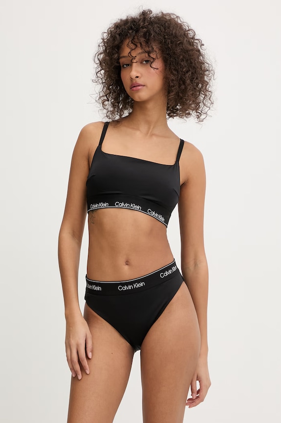 Calvin Klein Mutandine da spiaggia da donna LV00Q61132 nero SS26